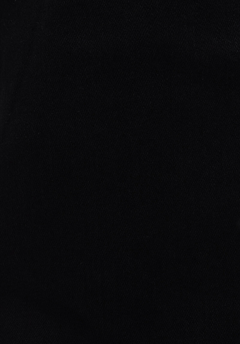 Straight Fit Düşük Bel Düz Paça Erkek Siyah Jean Pantolon