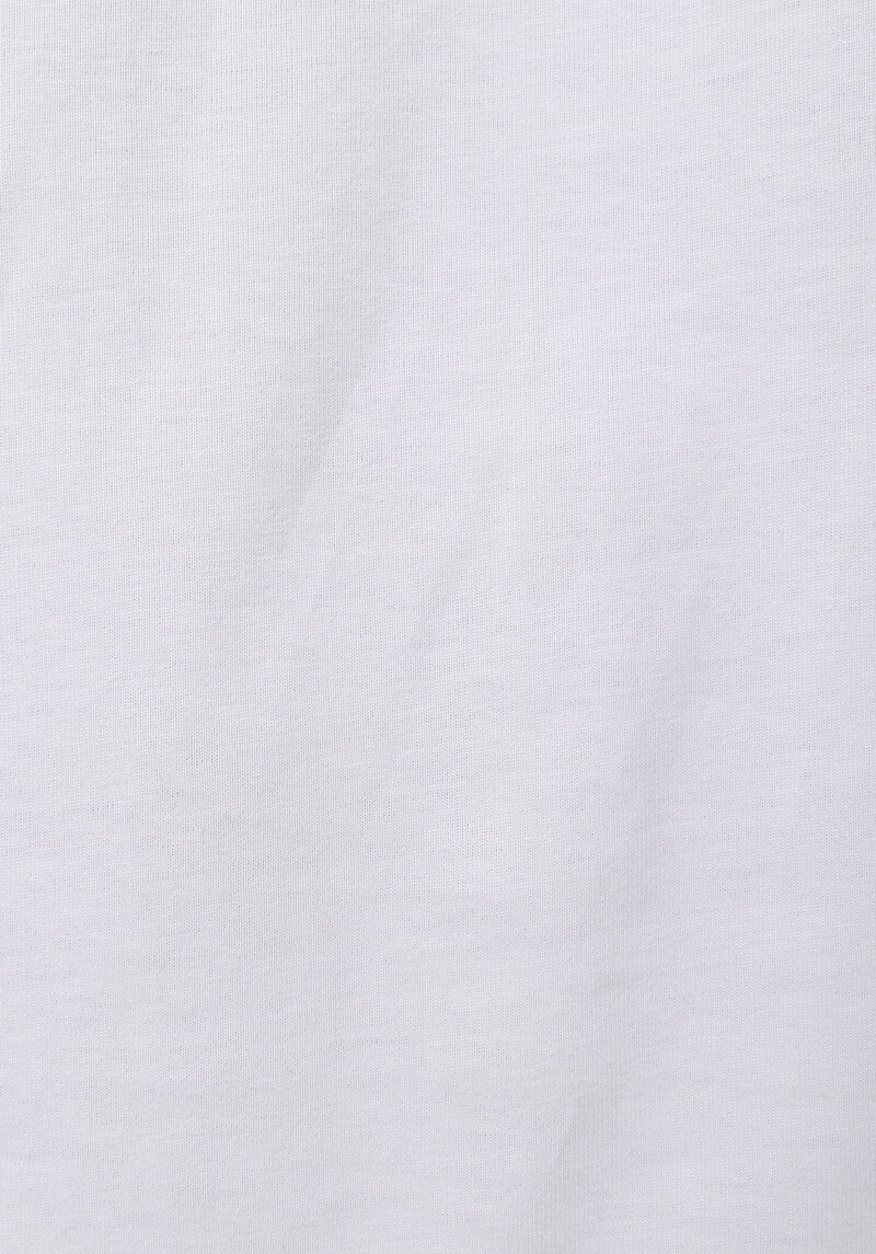 Comfort Fit Yuvarlak Yaka Düz Erkek Beyaz Kısa Kol Tişört