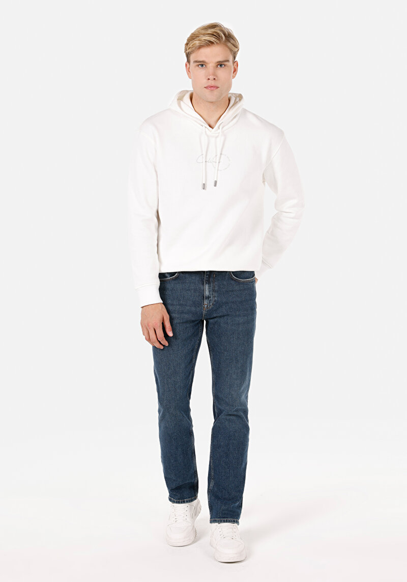 Regular Fit   Erkek İndigo Jean Pantolon