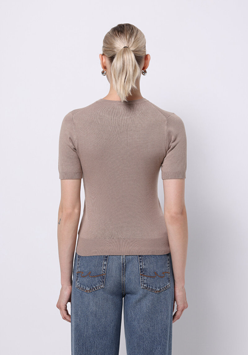 Slim Fit Kadın Gri Kazak