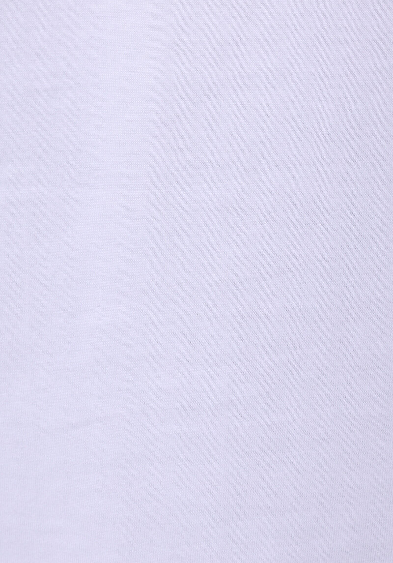 Comfort Fit Yuvarlak Yaka Düz Erkek Beyaz Kısa Kol Tişört