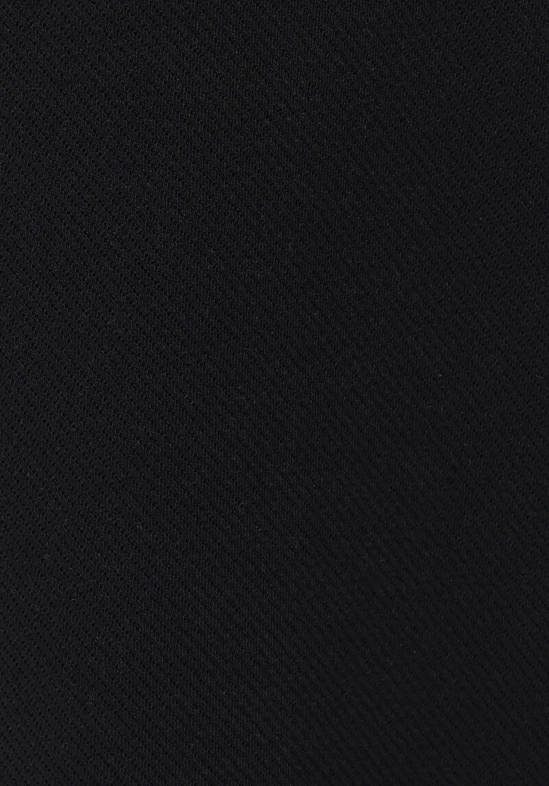 Regular Fit Orta Bel Düz Erkek Siyah Eşofman Altı