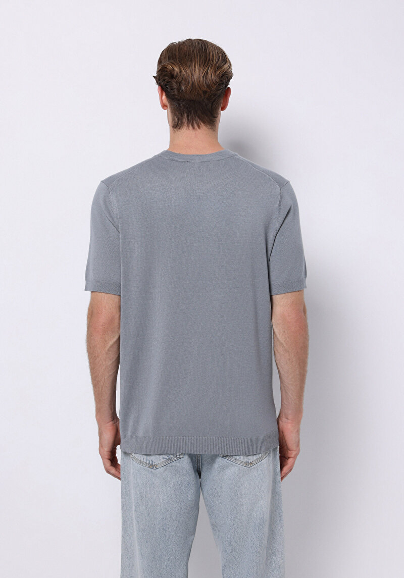 Regular Fit Erkek Yeşil Kazak