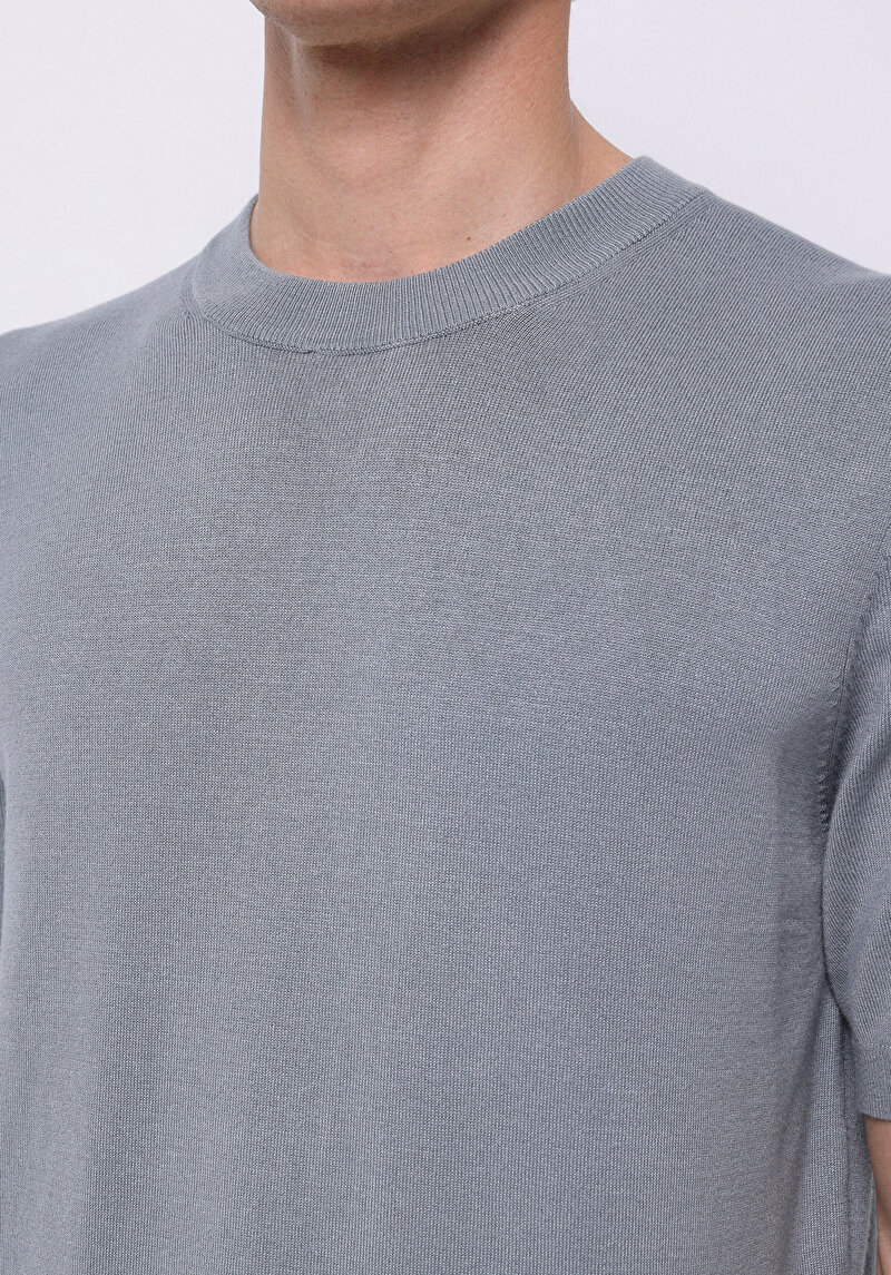Regular Fit   Erkek Yeşil  Kazak