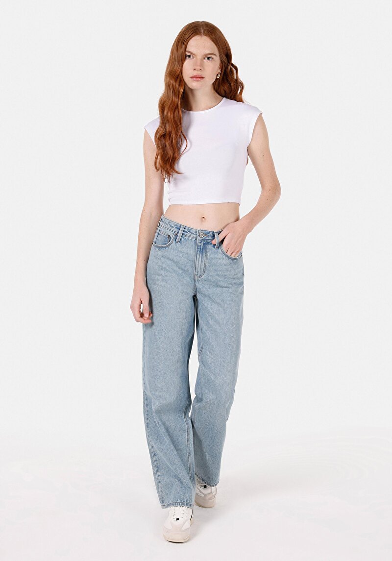Regular Fit   Kadın Denim Jean Pantolon