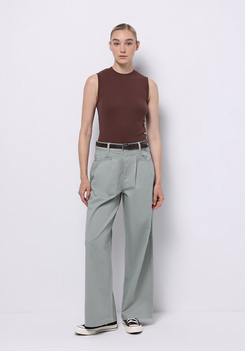 Slim Fit   Kadın Kahverengi Atlet