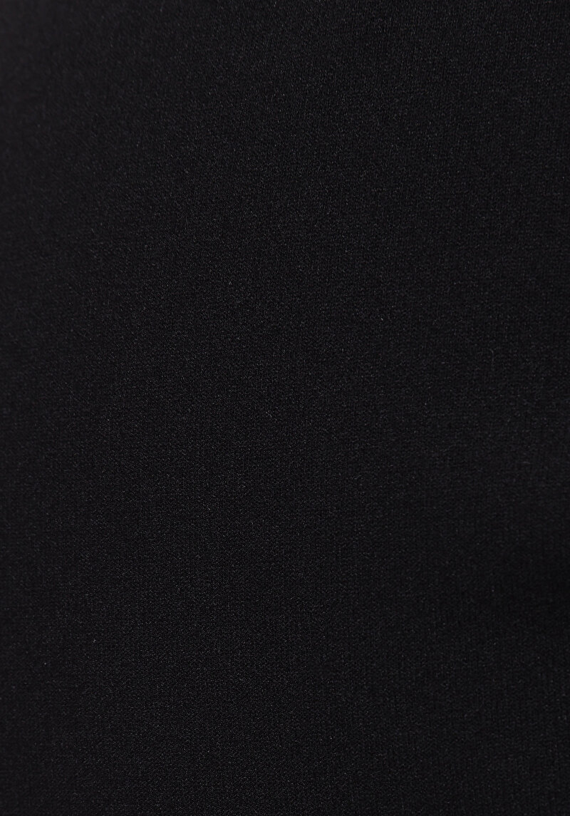 Regular Fit Orta Bel Düz Kadın Siyah Eşofman Altı