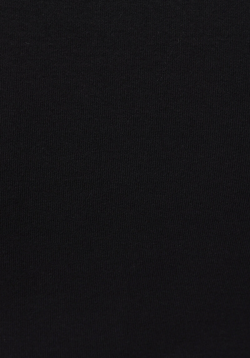 Slim Fit Düz Kadın Siyah ¾ Kol Elbise
