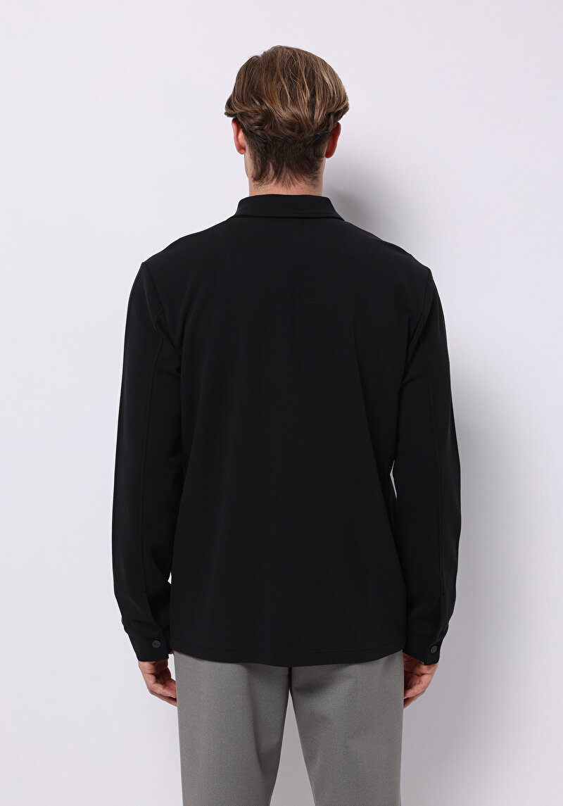 Regular Fit    Erkek Siyah Ceket