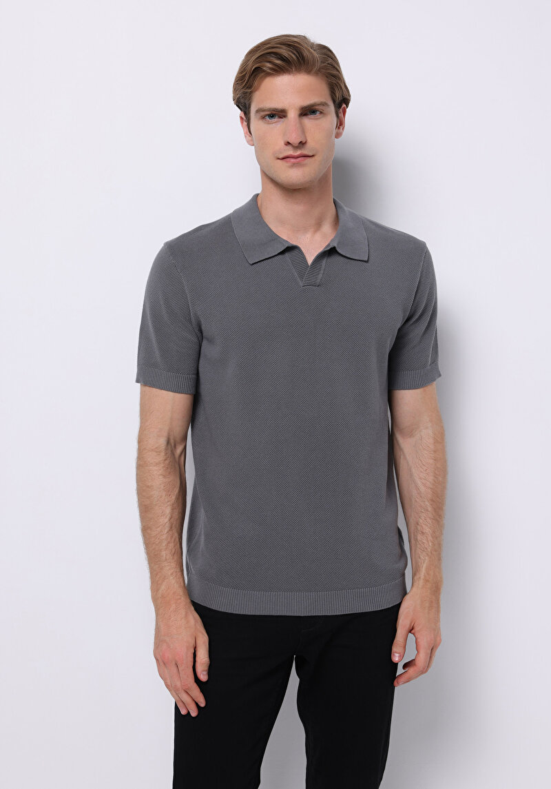 Regular Fit   Erkek Yeşil  Kazak
