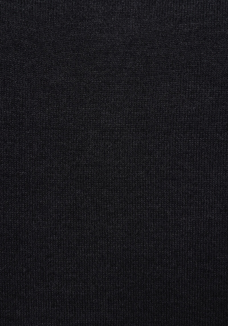 Regular Fit Polo Yaka Jakarlı Erkek Antrasit Kazak