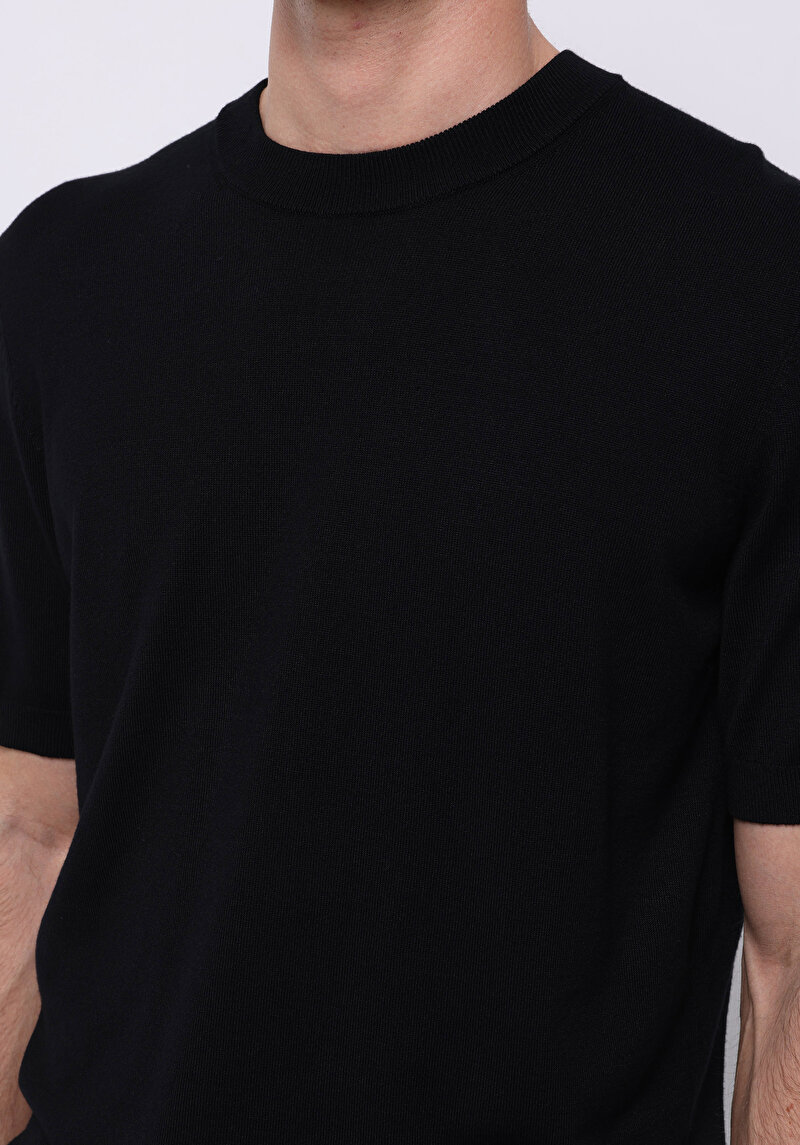 Regular Fit   Erkek Siyah  Kazak