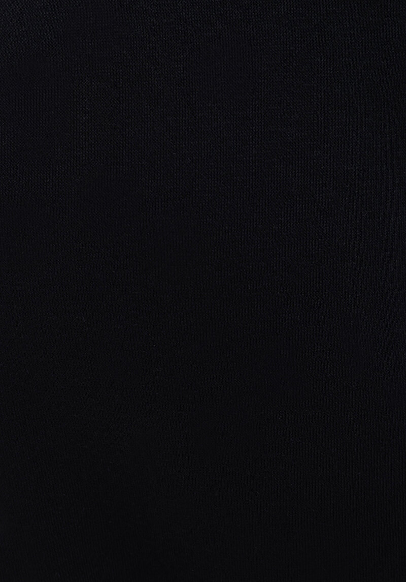 Regular Fit Orta Bel Düz Kadın Siyah Eşofman Altı