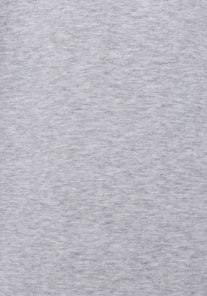 Relaxed Fit Fermuarlı Düz Kadın Gri Sweatshirt