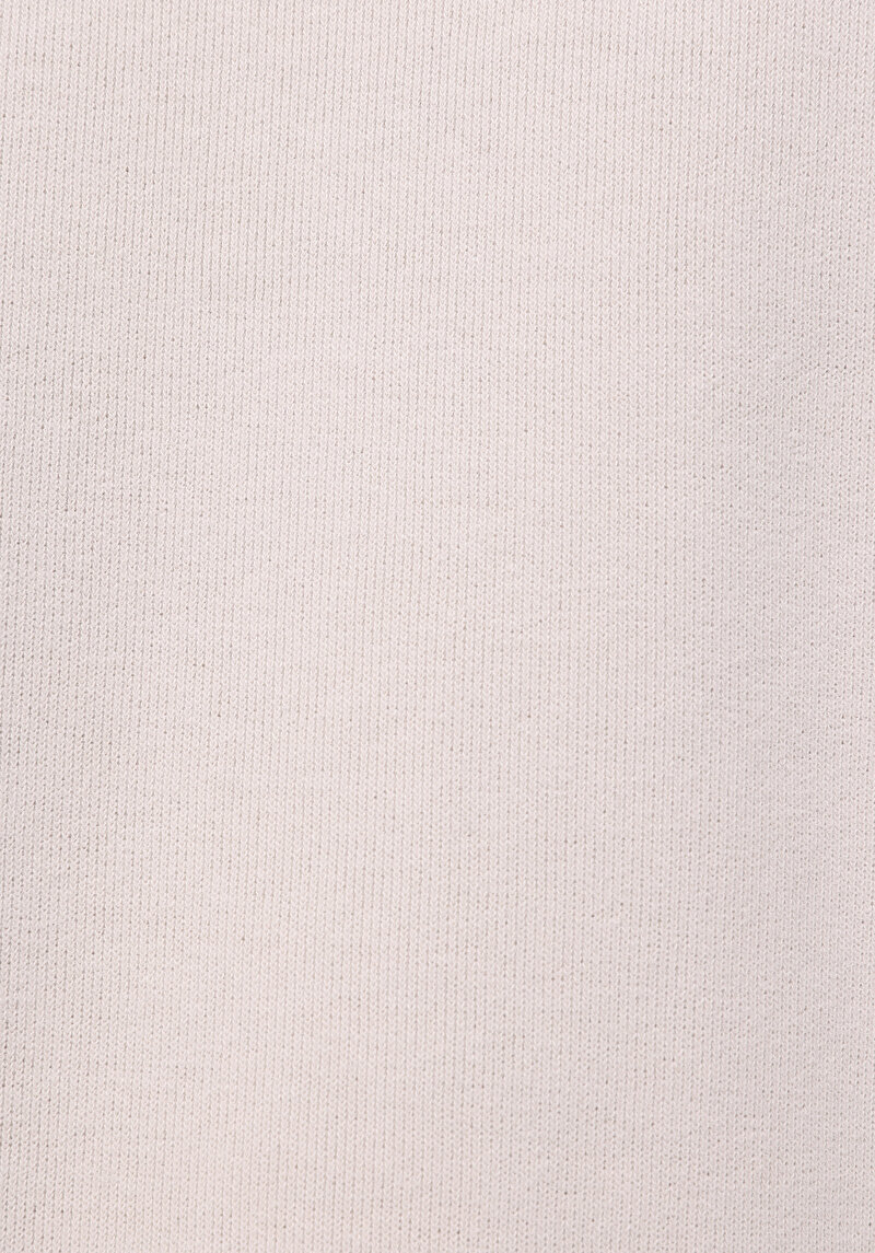 Regular Fit Yuvarlak Yaka Düz Kadın Bej Sweatshirt