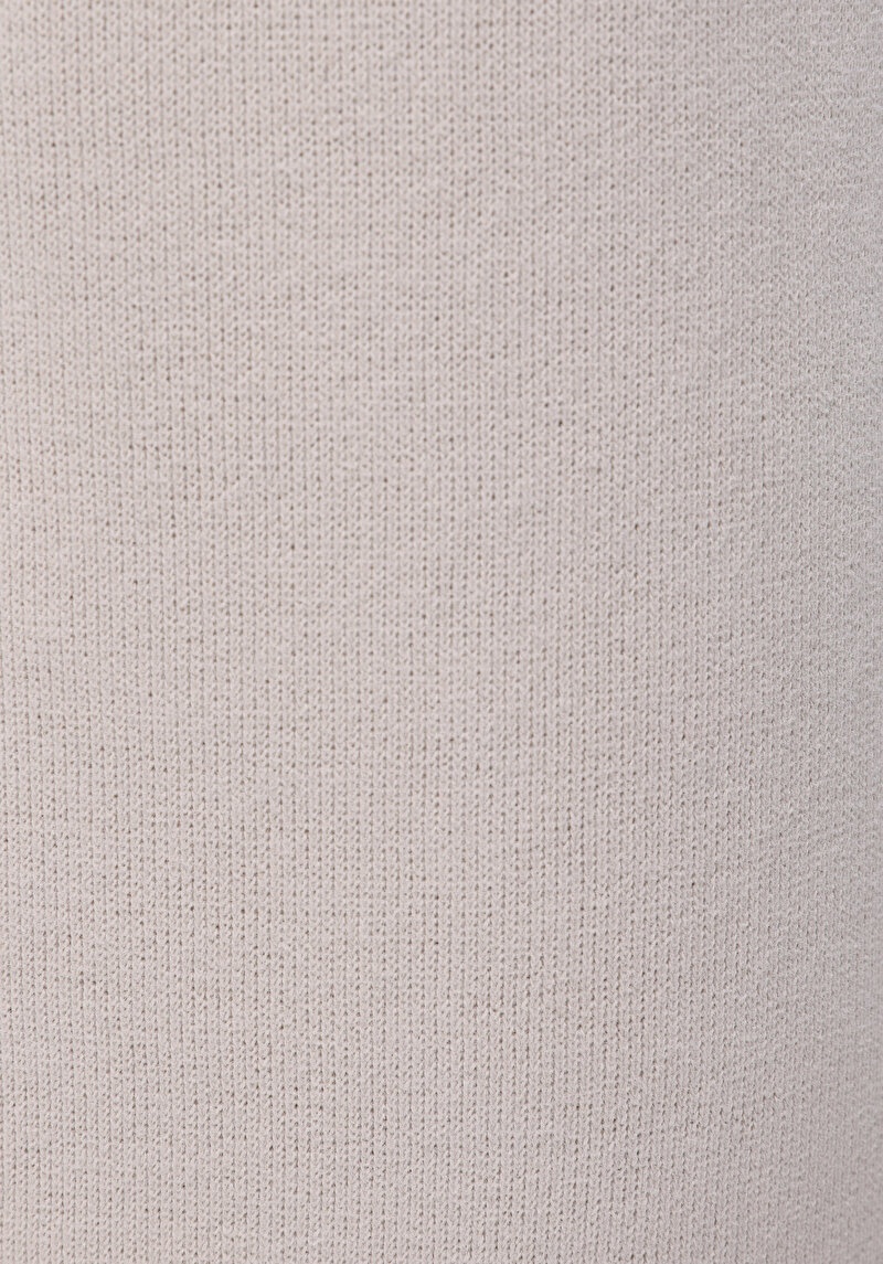 Regular Fit Orta Bel Düz Kadın Bej Eşofman Altı