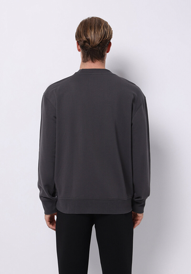 Comfort Fit Erkek Antrasit Sweatshirt