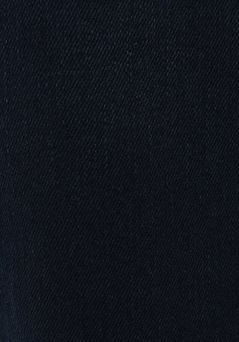 Regular Fit Orta Bel Düz Paça Erkek Koyu İndigo Jean Pantolon