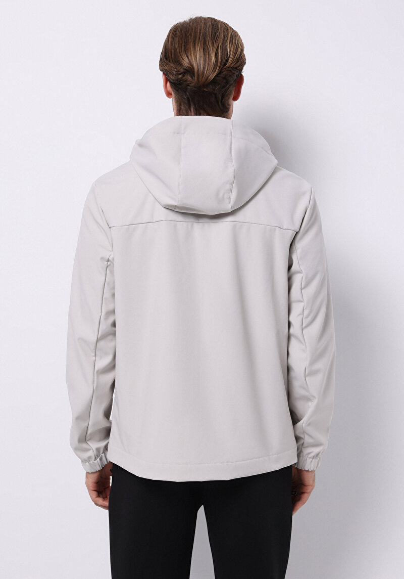 Slim Fit Erkek Taş Yağmurluk