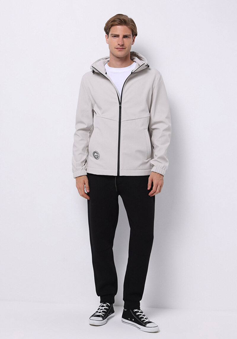 Slim Fit Erkek Taş Yağmurluk