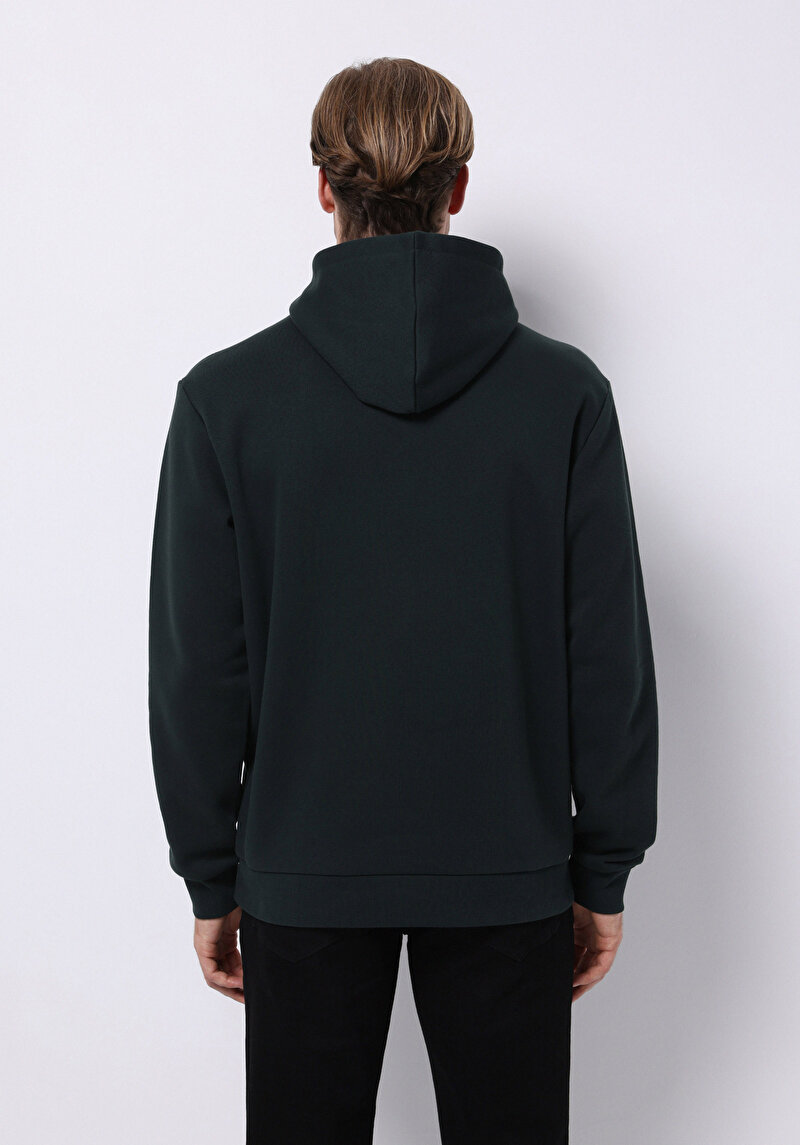 Regular Fit Erkek Yeşil Sweatshirt