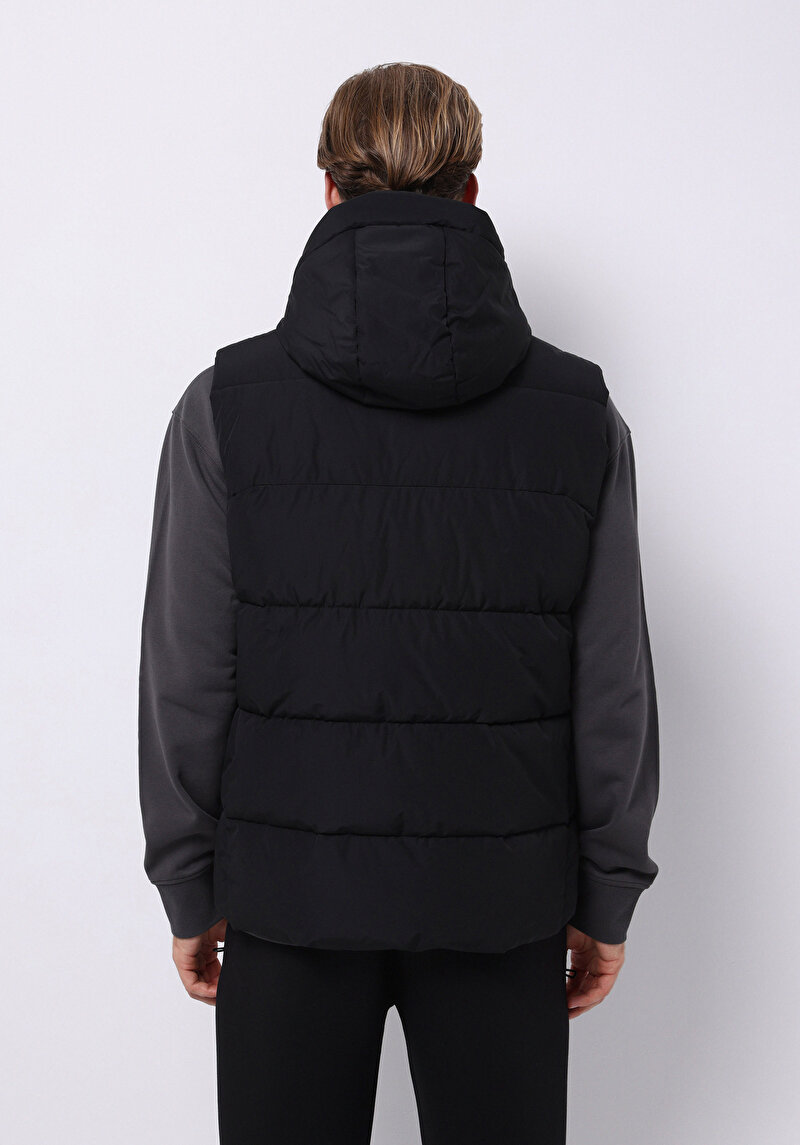 Slim Fit Erkek Siyah Yelek