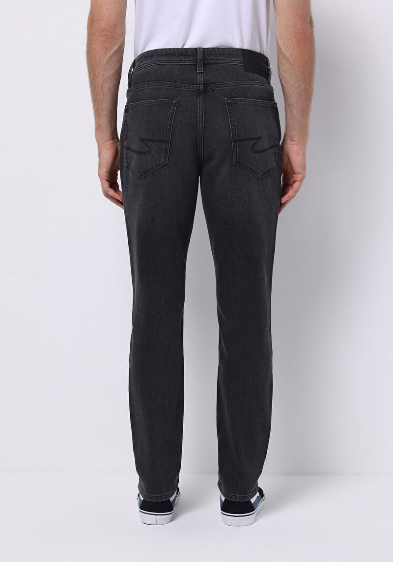 Regular Fit   Erkek Siyah Jean Pantolon