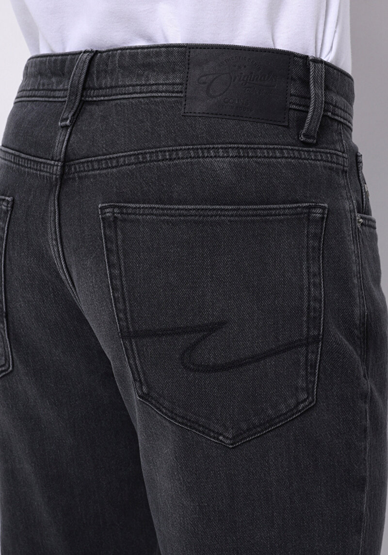 Regular Fit   Erkek Siyah Jean Pantolon
