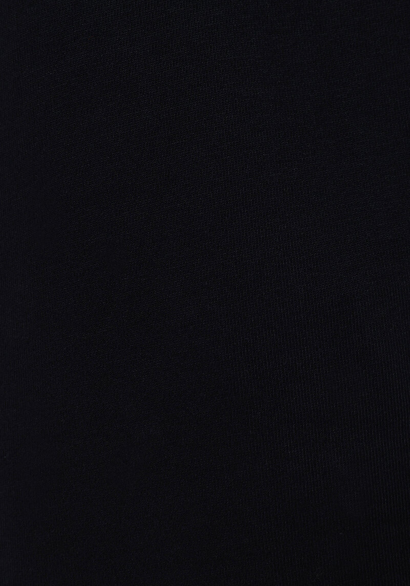 Slim Fit Düğmeli Yaka Düz Erkek Siyah Uzun Kol Tişört