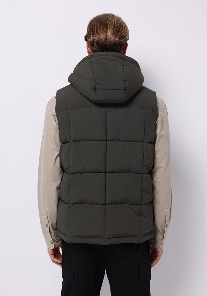 Regular Fit     Erkek Yeşil Yelek