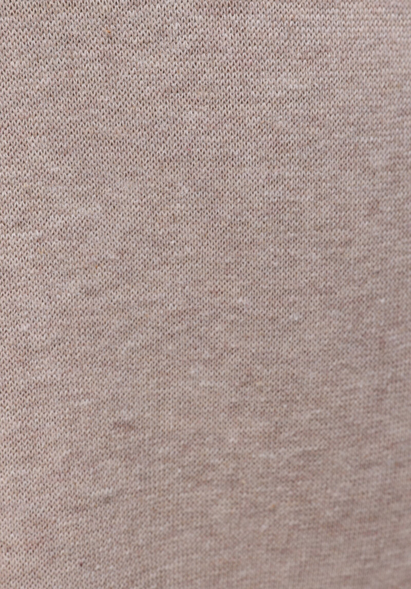 Regular Fit Orta Bel Düz Kadın Bej Eşofman Altı