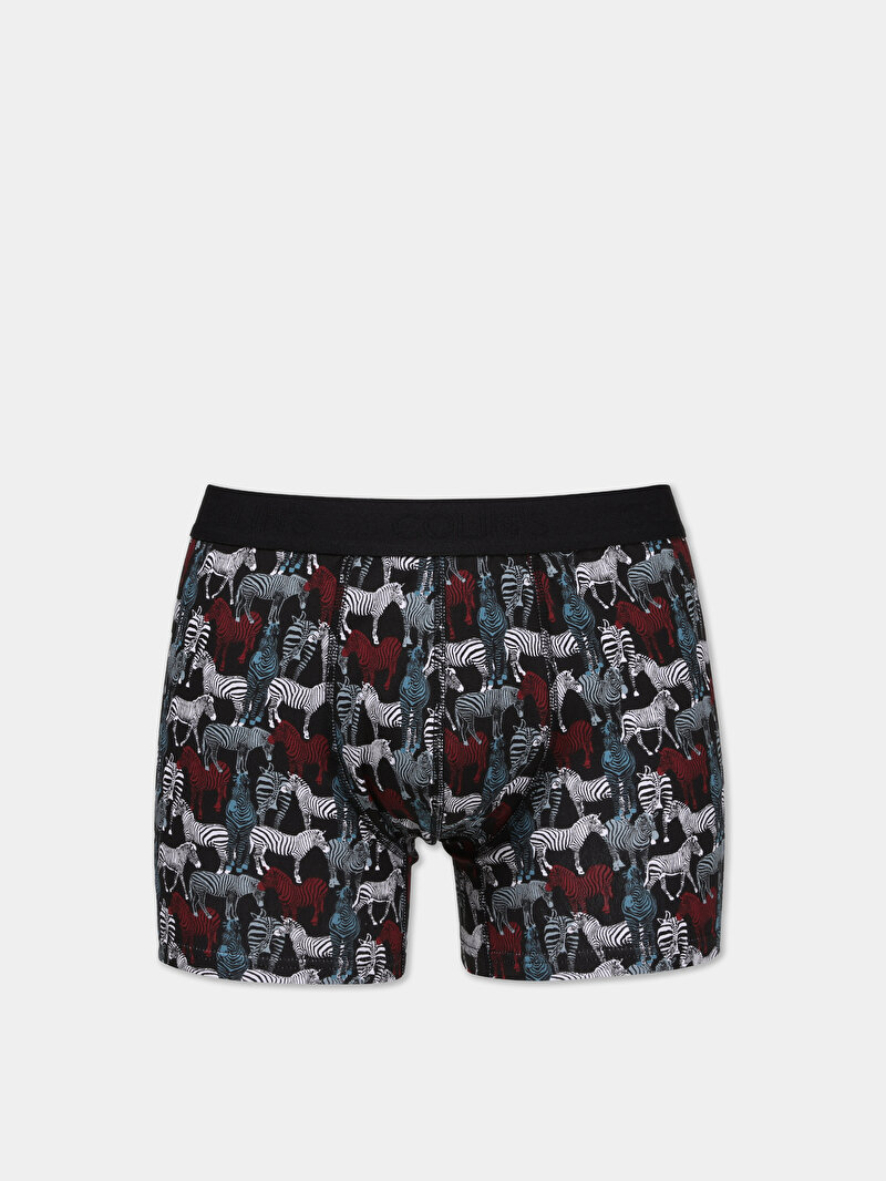 Modern Fit Baskılı Erkek Çok Renkli Boxer