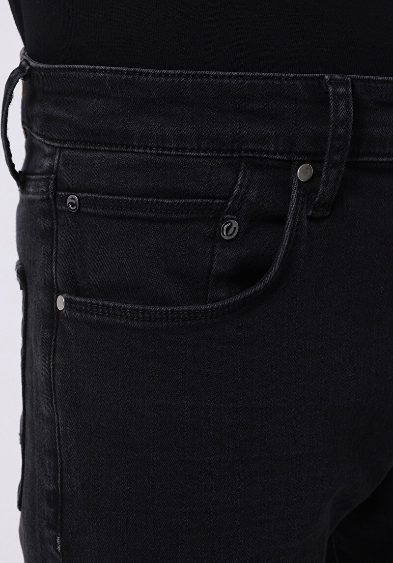 Skinny Fit   Erkek Siyah Jean Pantolon