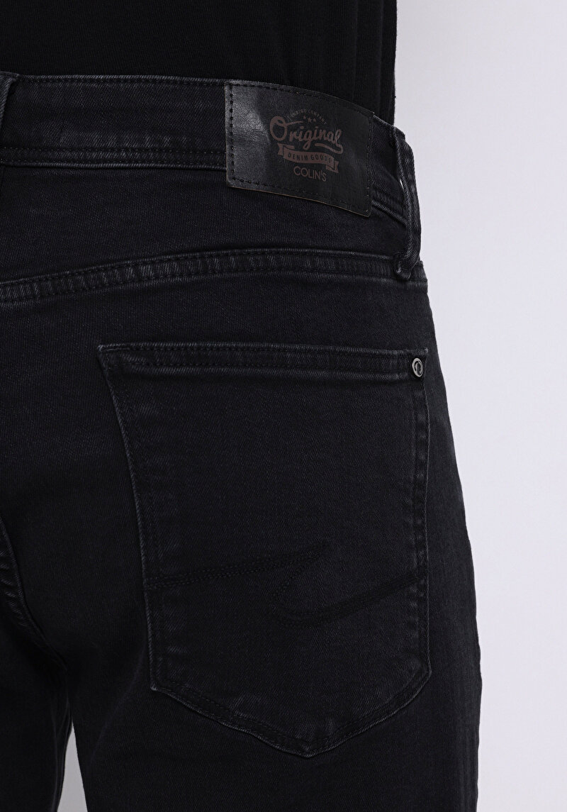 Regular Fit   Erkek Siyah Jean Pantolon