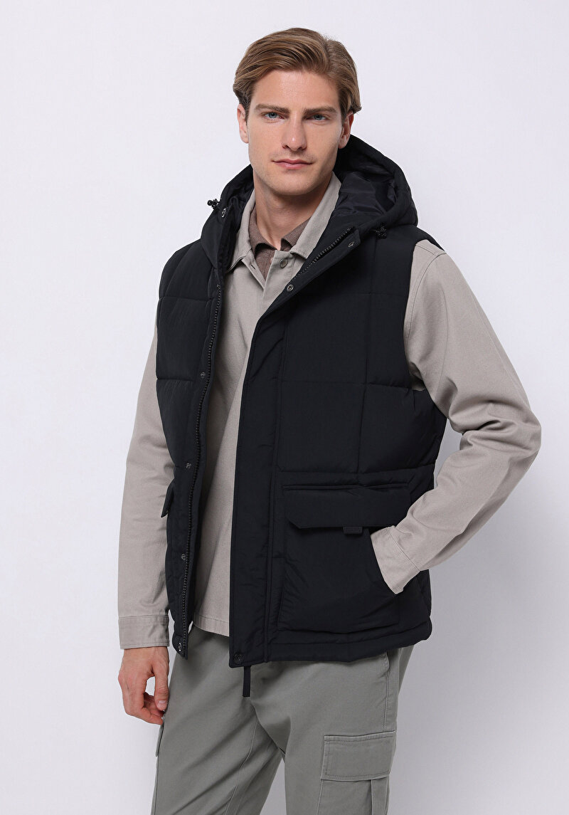 Regular Fit     Erkek Lacivert Yelek