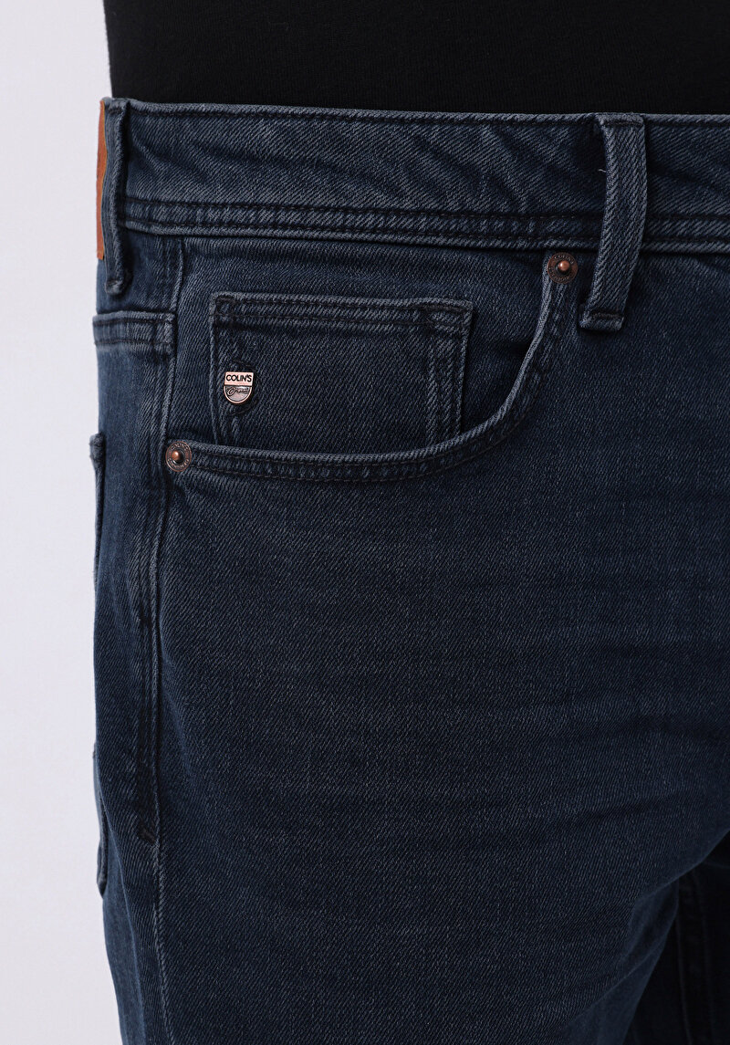 Regular Fit   Erkek Koyu İndigo Jean Pantolon