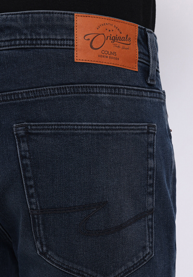 Regular Fit   Erkek Koyu İndigo Jean Pantolon