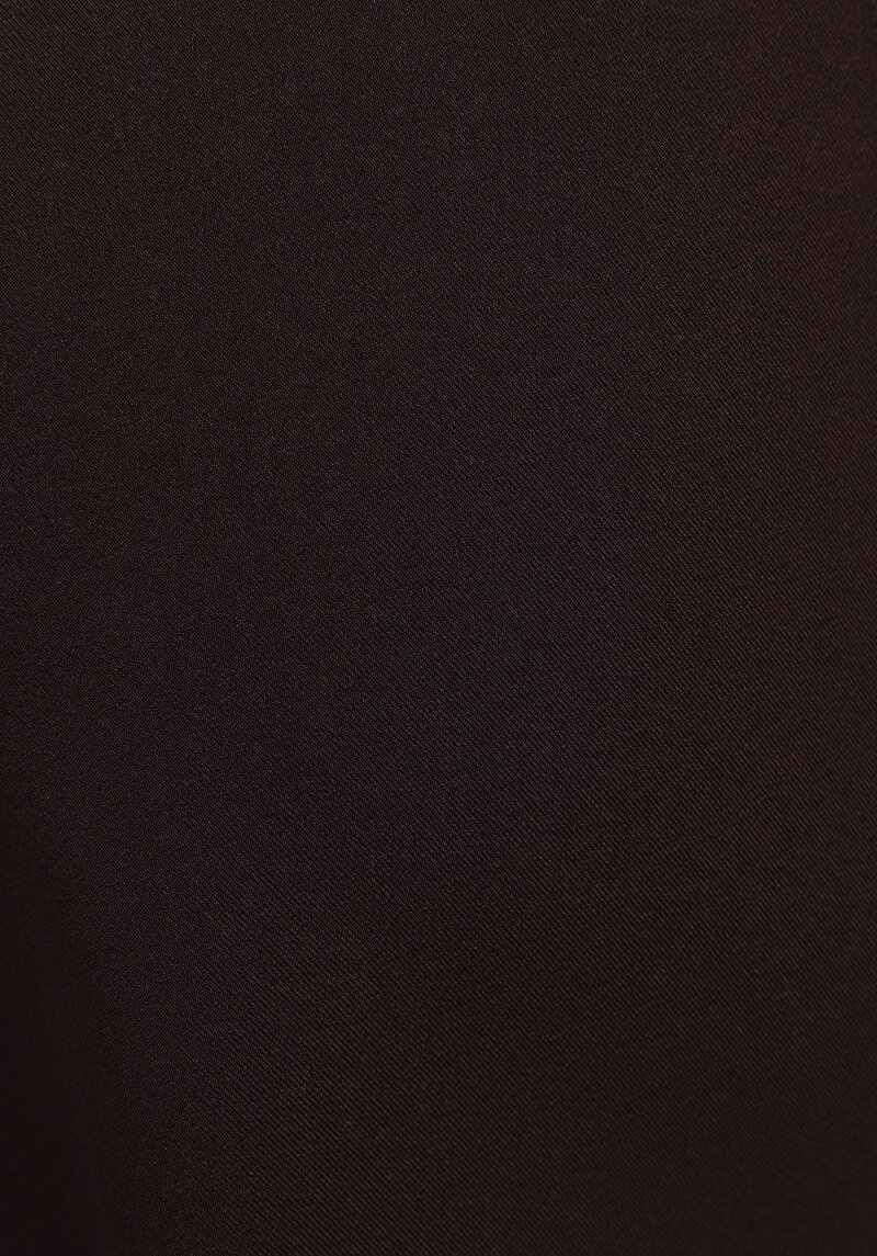 Regular Fit Yüksel Bel Geniş Paça Kadın Kahverengi  Pantolon