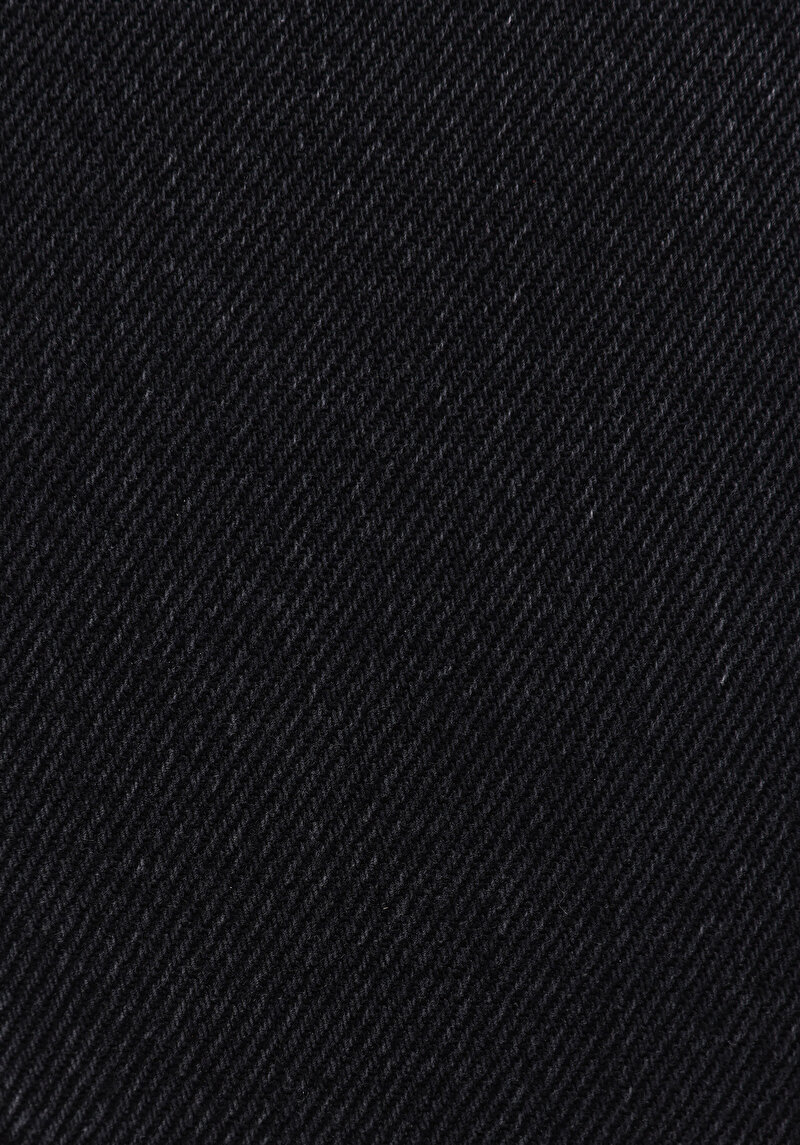 Straight Fit Yüksek Bel Düz Paça Kadın Siyah Jean Pantolon