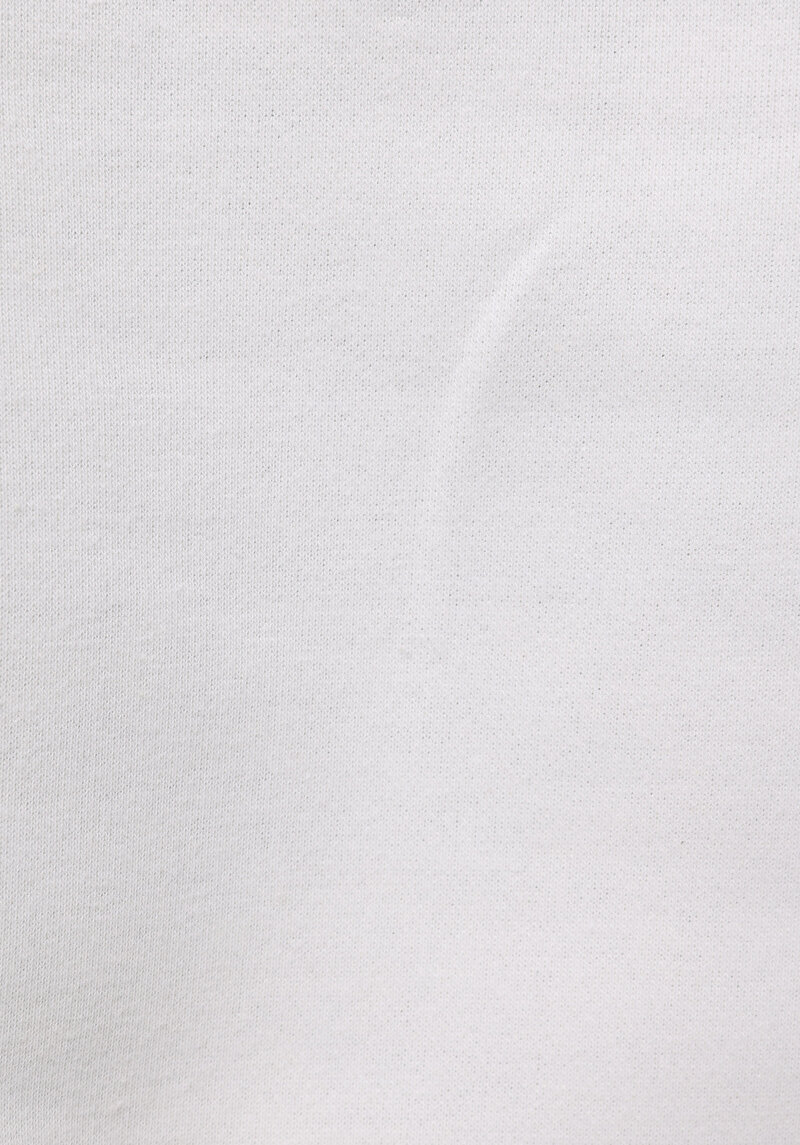 Regular Fit Fermuarlı Nakışlı Kadın Beyaz Sweatshirt