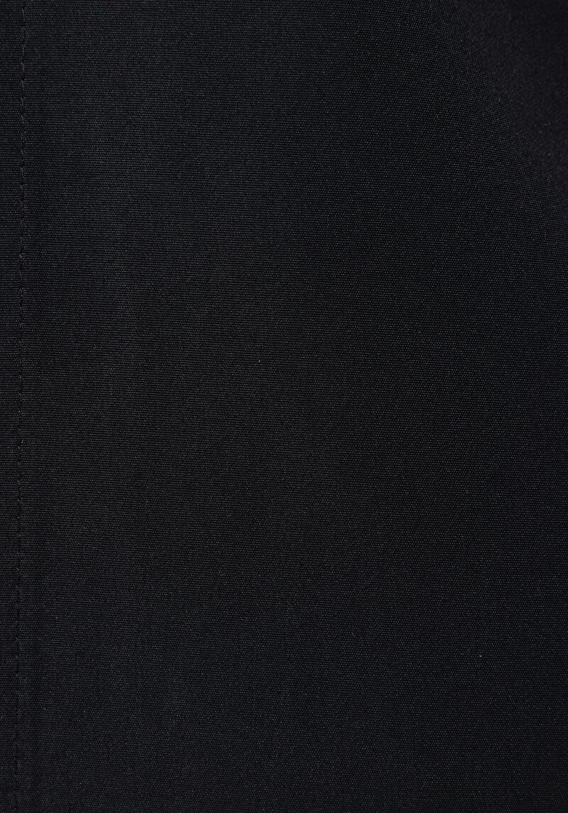 Regular Fit     Kadın Siyah Yağmurluk