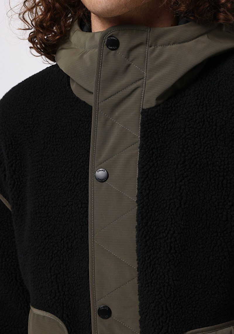 Comfort Fit     Erkek Siyah Mont