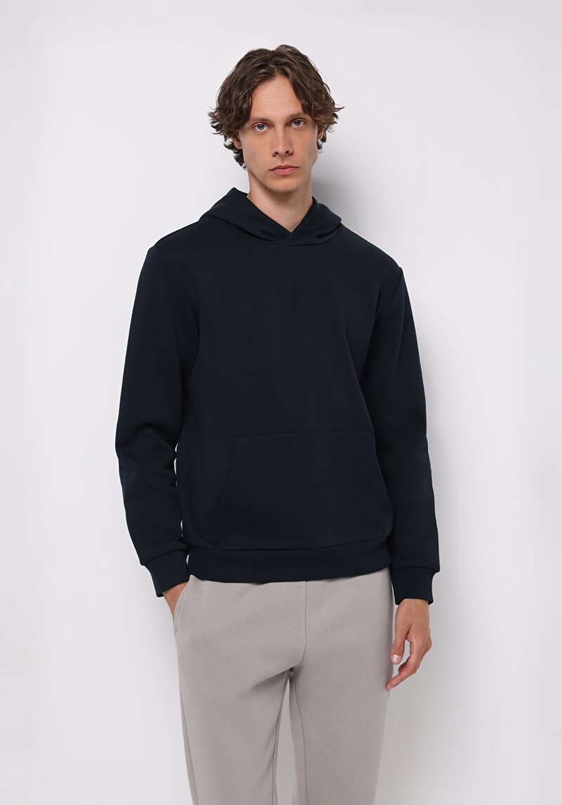 Regular Fit Erkek Lacivert Sweatshirt