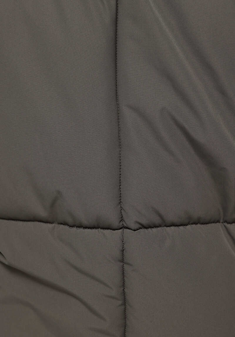 Slim Fit     Erkek Yeşil Mont