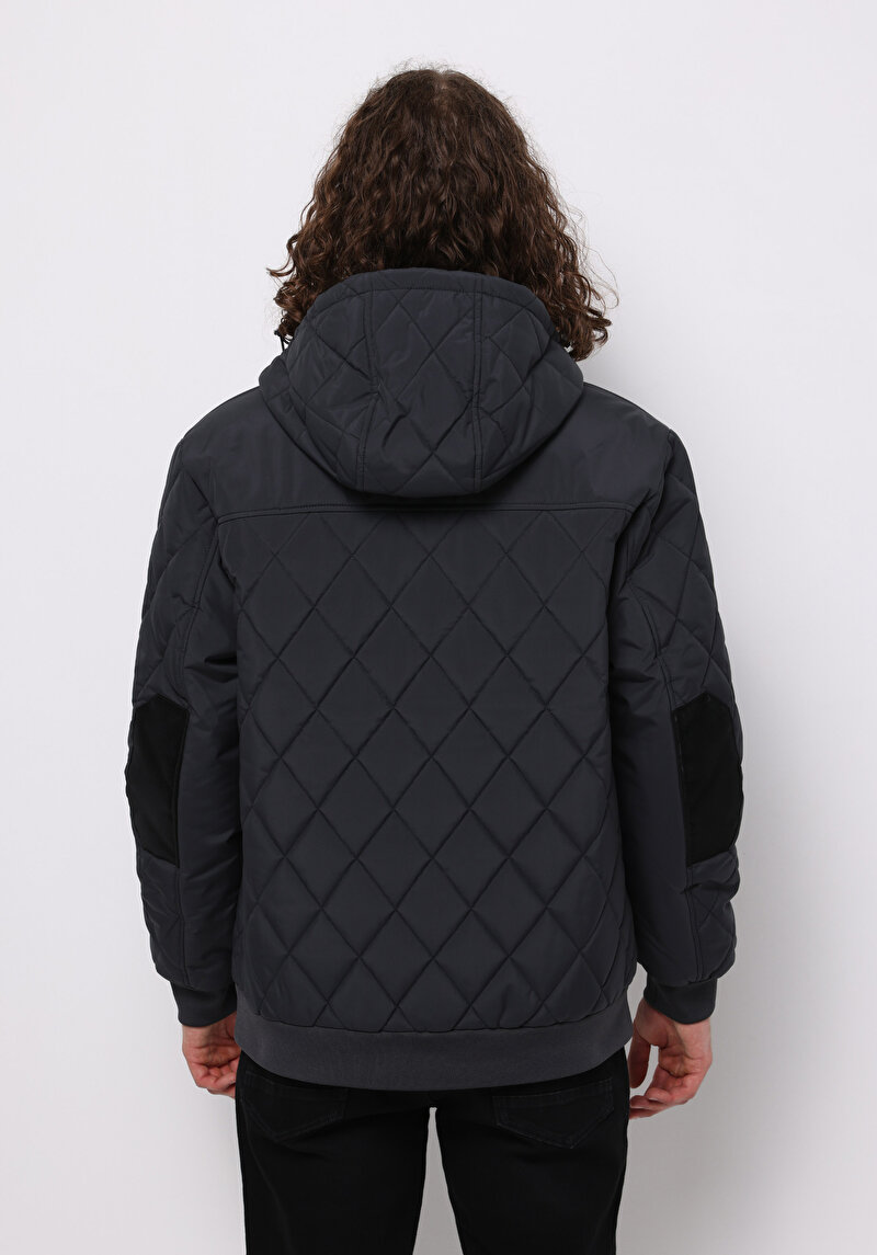 Regular Fit Erkek Gri Mont