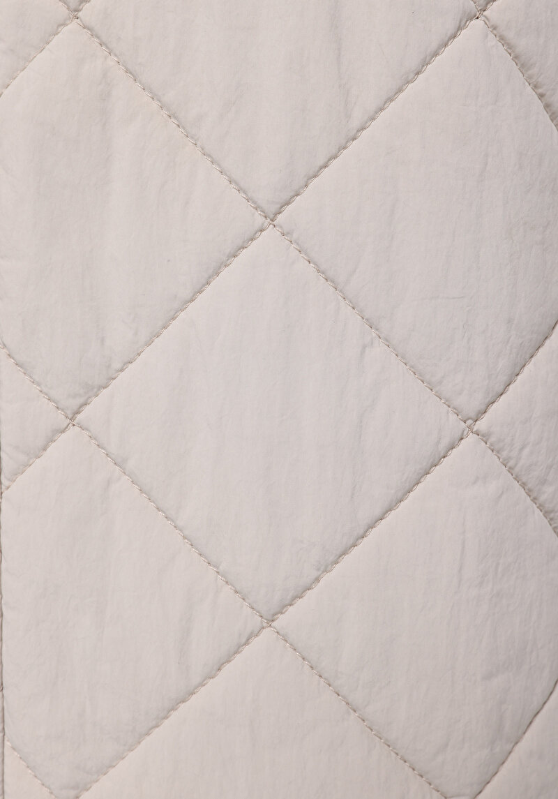 Regular Fit Kapüşonlu Fermuarlı Astarlı Suya Dayanıklı Kadın Taş Mont