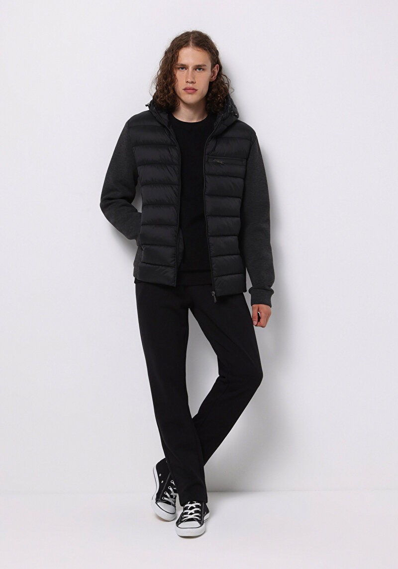 Slim Fit Erkek Gri Mont