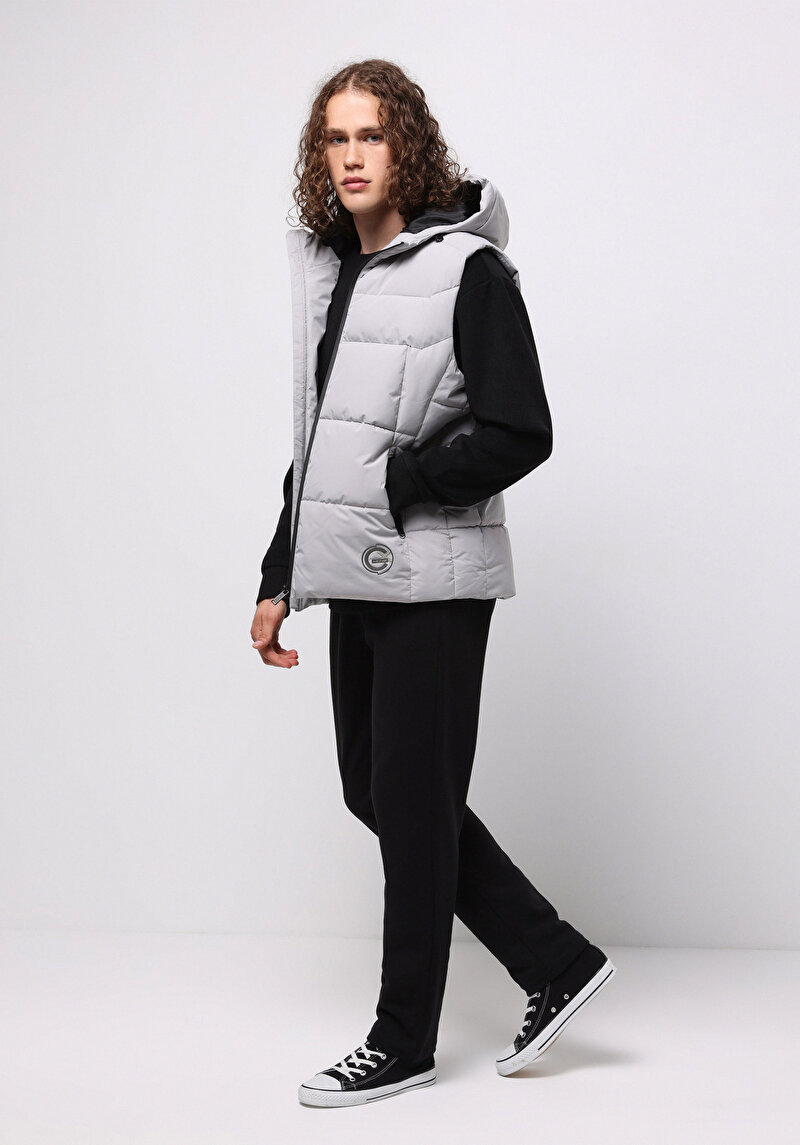 Slim Fit Erkek Taş Yelek