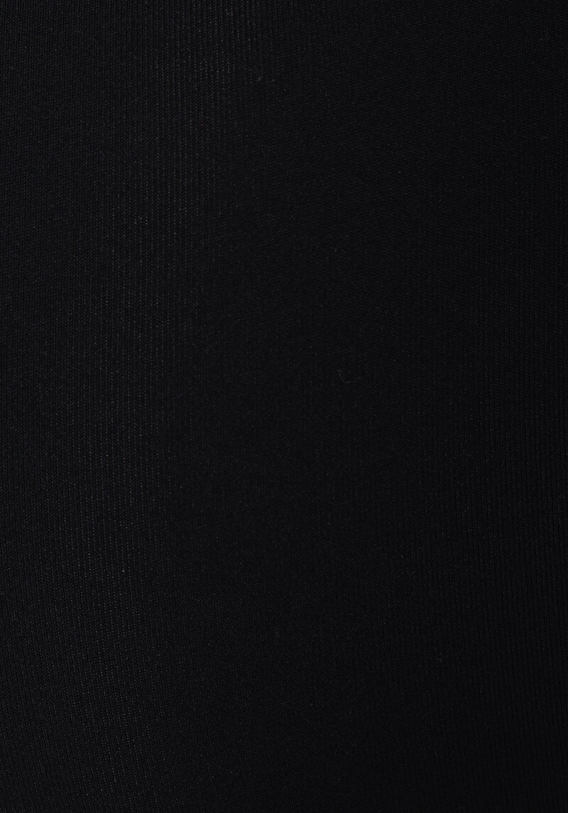 Slim Fit   Kadın Siyah Örme Tayt