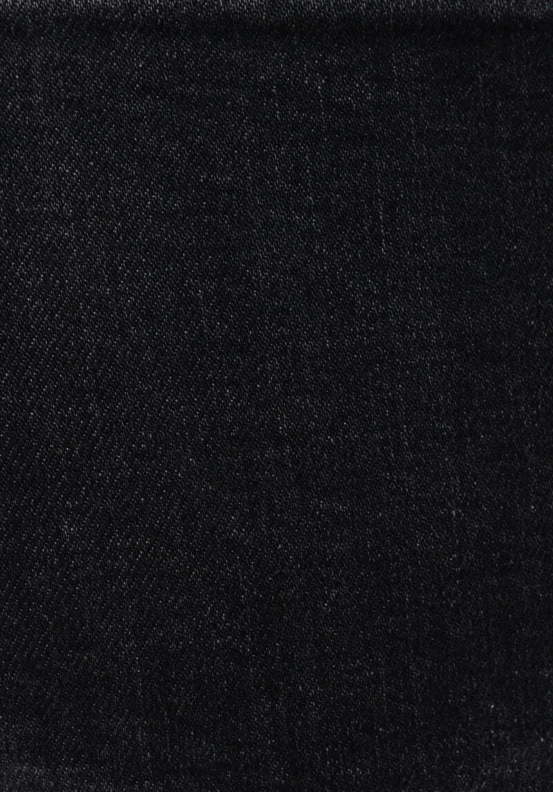 Regular Fit   Kadın Siyah Jean Pantolon